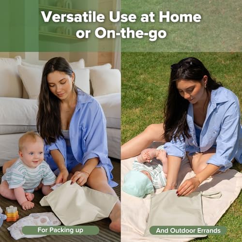 haakaa Wet Dry Bags for Baby, Water Resistant Wet Dry Bag - Image 3