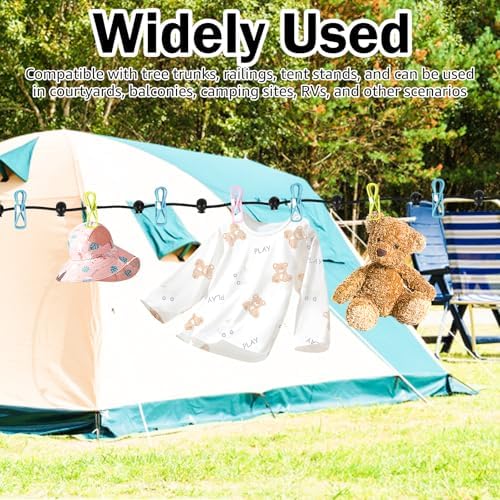 3 Pcs Retractable Portable Clothesline - Image 5