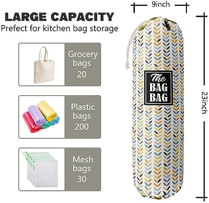 E-1 Leafage Grocery Bag Holder & Organizer - Image 2