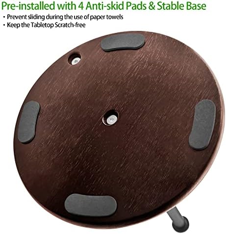Wood Paper Towel Holder Countertop, Farmhouse Kitchen Paper Towel Holders Stand - Image 4