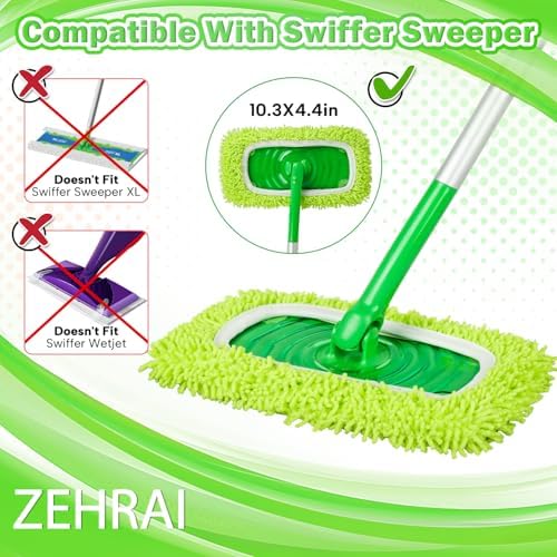 6 Pack Reusable Microfiber Mop Pads Compatible - Image 2
