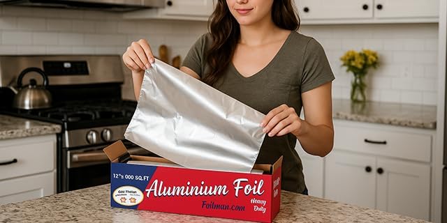 Foilman Thick & Heavy Duty Aluminum Foil Roll - Image 6