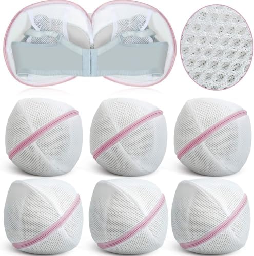 Shappy 6 Pcs Bra Washing Bag for Laundry Storage Women 11.81 Inch Pink by Shappy