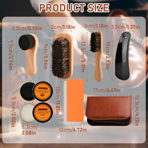 9-in-1 Shoe Shine Kit & Leather Polish Set - Image 2