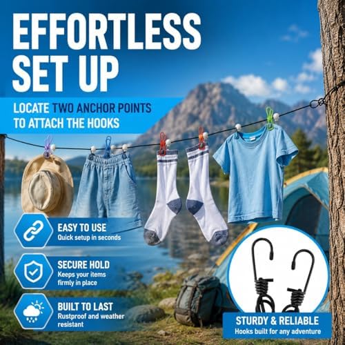 Retractable Travel Clothesline - Image 6