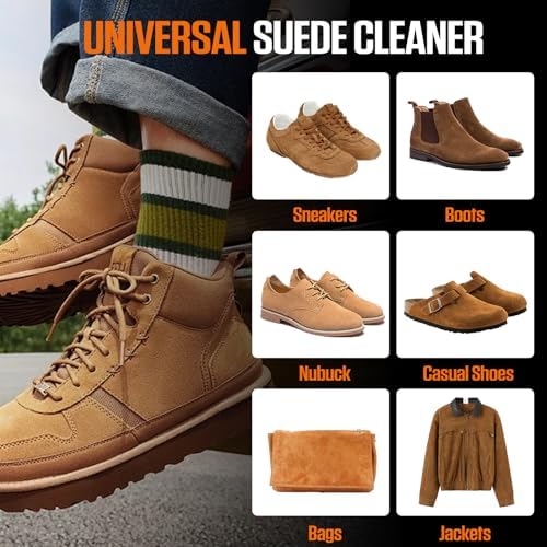 Suede Shoe Cleaner, No-Rinse Suede & Nubuck Cleaner Removes Dirt & Stains - Image 5