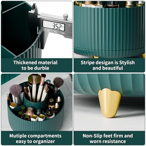 fanado 360° Rotate Makeup Brush Holder Organizer, Makeup Organizers Countertop - Image 5