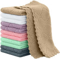 Homaxy Super Soft 12 Pack Coral Velvet Dish Cloths by Homaxy