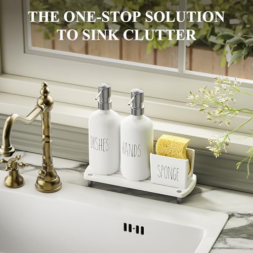 Cisily Housewarming Gifts New Home Basket, Kitchen Soap Dispenser Set Comes - Image 3