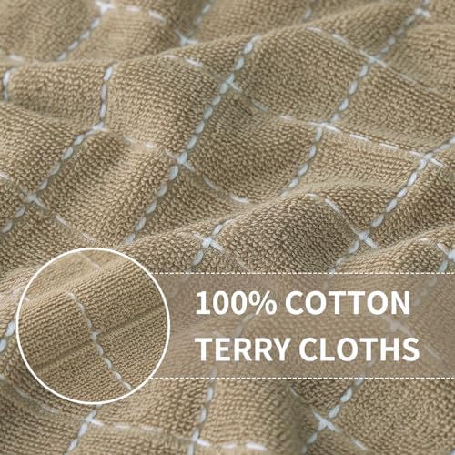 Homaxy 100% Cotton Terry Kitchen Towels, 12 Pack - Image 2