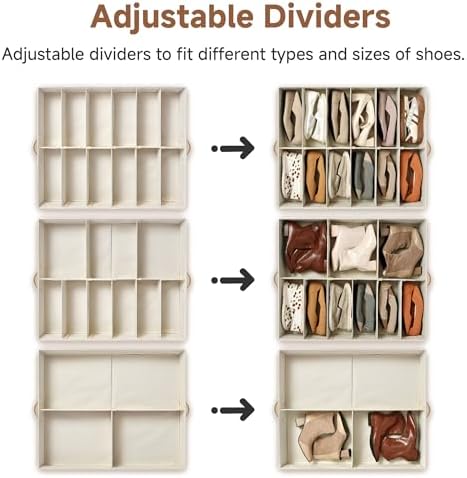 StorageWorks Underbed Shoe Storage Organizer, Fits up to 24 Pairs - Image 3