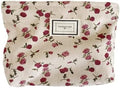 Floral Cosmetic Bags, Corduroy Makeup Bag by SxoSyo