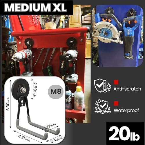 ULIBERMAGNET Heavy Duty Magnetic Hooks, Strong Large Magnet Hooks - Image 3