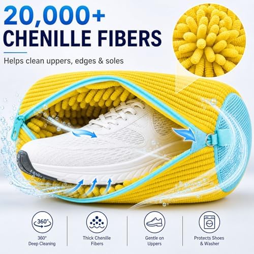 7 Pcs Shoe Laundry Bag and Sneaker Cleaner Mesh Bags - Image 2