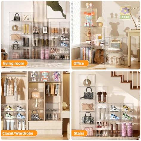 Clear Acrylic Display Case for Boot Storage Organizer Tall Boots Boxes Clear - Image 4
