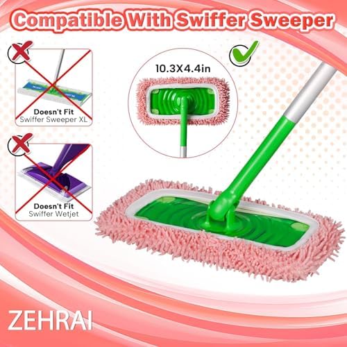 6Pcs Reusable Microfiber Mop Pads Compatible - Image 4