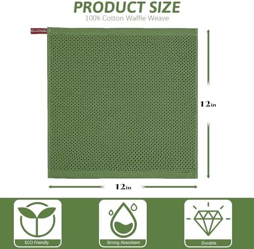 Nialnant 6 Pack Kitchen Dish Towels, 100% Cotton Dish Rags - Image 2