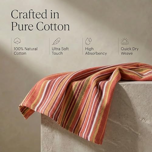 Urban Villa Kitchen Towels Cotton Dish Towels 20”x30” Rust - Image 4