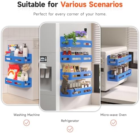 Sevenblue 4-Pack Magnetic Spice Rack - Image 6