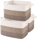 OIAHOMY Cotton Rope Storage Baskets by MasterofSpaceOptimization