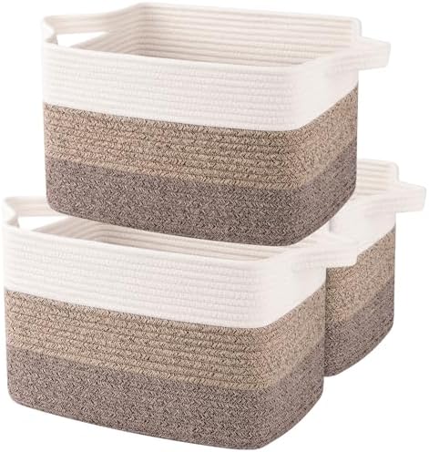 OIAHOMY Cotton Rope Storage Baskets by MasterofSpaceOptimization