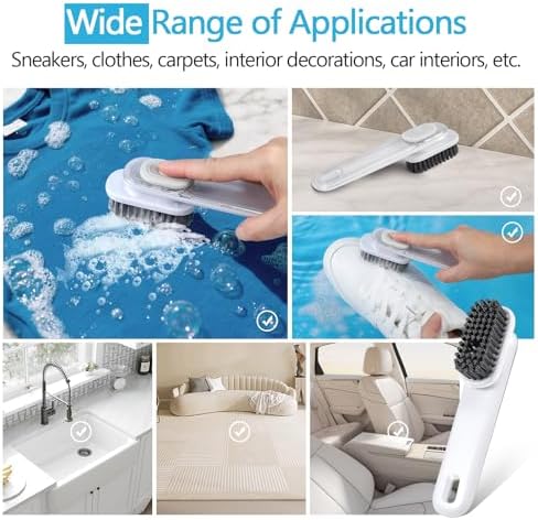 Shoe Brush, Laundry Stain Brush, Liquid Dispenser Shoe Cleaning Brush - Image 7