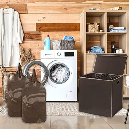 Simple Houseware Double Laundry Hamper - Image 4