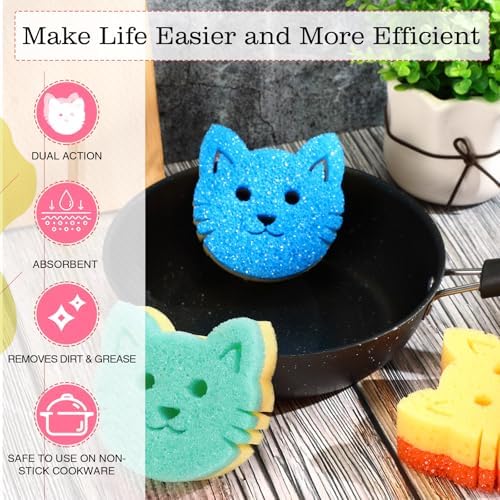 FillTouch Cat 3 Pcs Scrub Sponge - Image 4