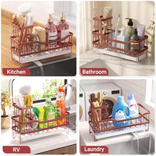 Sink Caddy, Sponge Holder for Kitchen Sink - Image 5