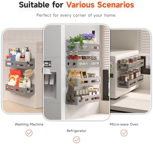 Sevenblue 4-Pack Magnetic Spice Rack - Image 6