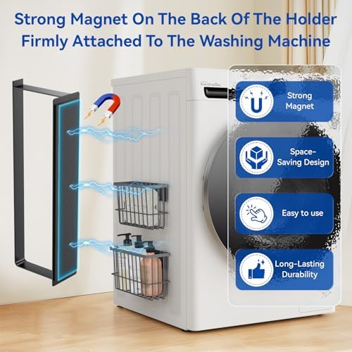 Laundry Room Organization and Storage Magnetic Dryer Ball Holder - Image 2