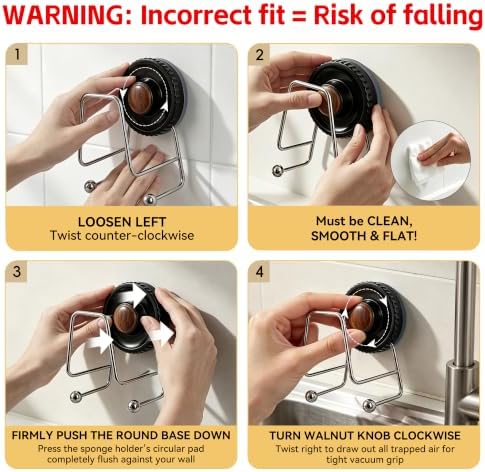 Suction Sponge Holder for Kitchen Sink - Image 2