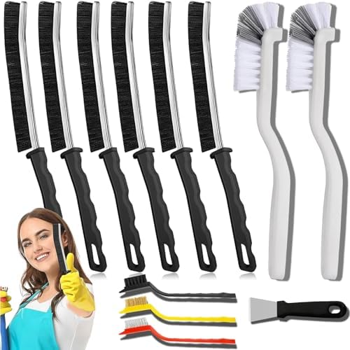 Crevice Cleaning Brush Set – Hard Bristle Gap Cleaning Tool by MyVaky