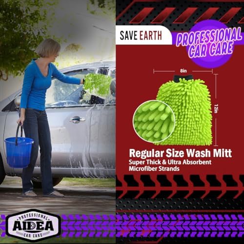 AIDEA Car Wash Mitt Microfiber, Car Wash Brush - Image 2