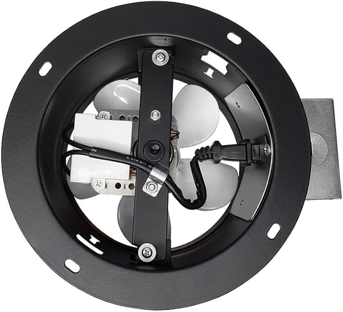 BV Ventilation Exhaust Fan for Home, Through-The-Wall Utility Fan, 70 CFM, 4.0 Sones, 6 inch
