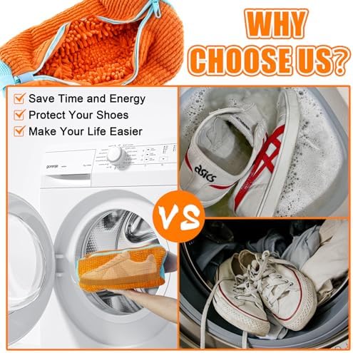 Shoe Washing Machine Bag, 2 Pack Shoe Laundry Bags - Image 5