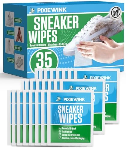 Sneaker Cleaning Wipes, Dual-Sided Instant Shoe Cleaner Wipes by Unknown