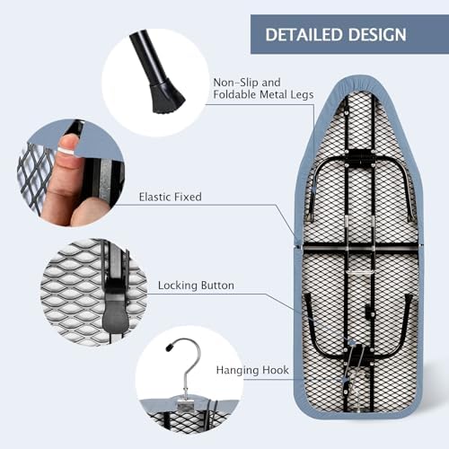 SheeChung Small Ironing Board 12"x32", Mini Ironing Board - Image 3