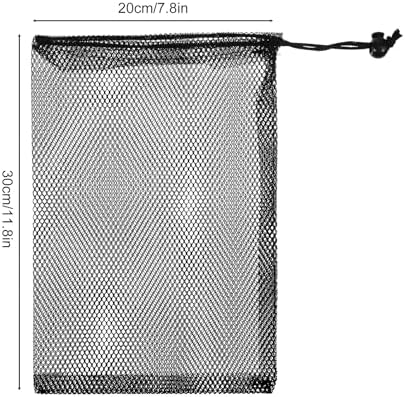 Grevosea 12Pcs Drawstring Mesh Bag, 8X12 Inch Nylon Mesh Drawstring Bags - Image 2
