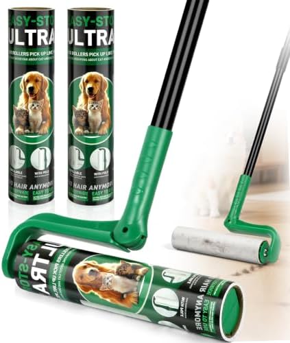 VOUBIEN 10" Large Lint Roller for Pet Hair, Giant Roller for Floor by VOUBIEN