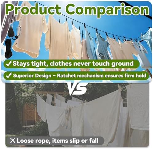 2PCS Retractable Travel Clothesline - Image 3