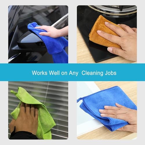 Microfiber Ultra Absorbent 400 GSM Microfiber Cleaning Cloths, Lint Free - Image 3