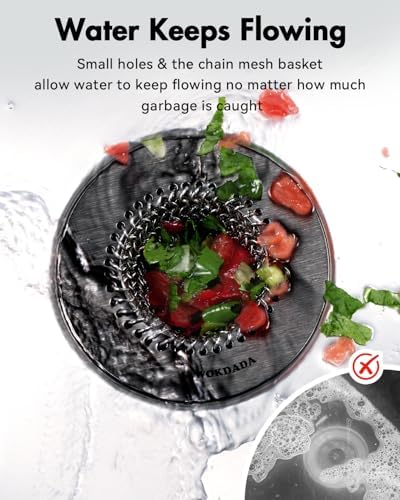 Reversible Kitchen Sink Drain Strainer, Anti-Clog Flat Edge - Image 3