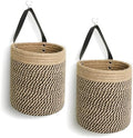 Hanging Basket 2 Pack, Small Wicker Wall Baskets by Unknown
