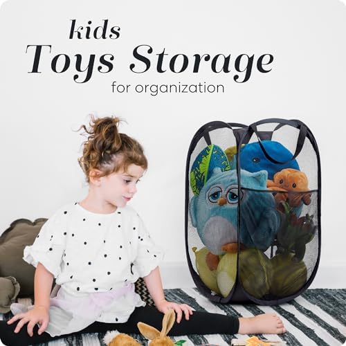 Handy Laundry Collapsible Mesh Pop-Up Hamper - Image 6