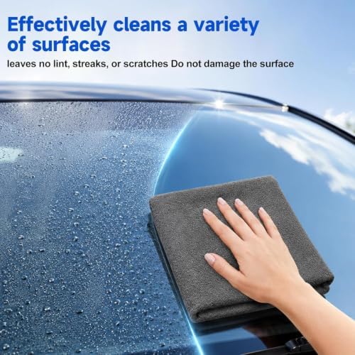 5 Pack Magic Cleaning Cloth, Thick Microfiber Streak Free Cleaning Wipes - Image 6