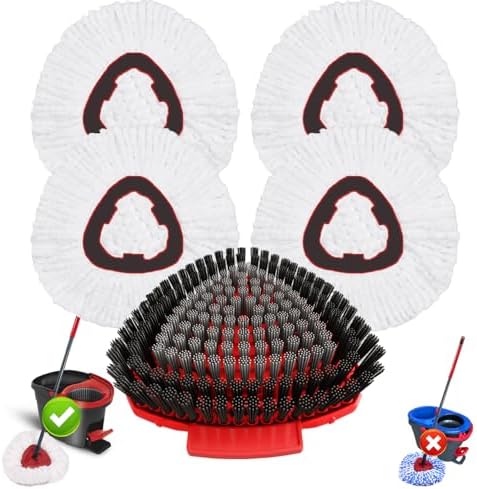 Fatmass 5 Pack Spin Mop Replacement by Fatmass