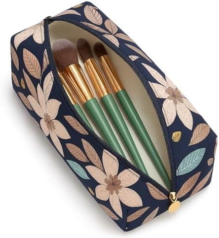 Large Pencil Case, Quilted Cotton Pencil Pouch, Cute Floral Pen Bag - Image 2