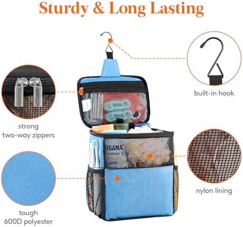 Lifewit Mesh Shower Caddy Bag Portable - Image 3