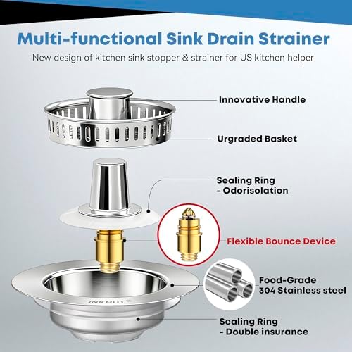 Upgraded 3 in 1 Kitchen Sink Drain Strainer - Image 5
